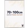 Dutch Frame Factory - Cornice 70x100 cm - Argento Lucente - Cornice per foto in Plastica con vetro plastico Antiriflesso - Cornice portafoto 70x100 cm - Easy