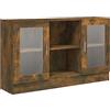 vidaXL Mobile Vetrina Rovere Fumo 120x30,5x70 cm in Legno Multistrato