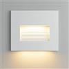 Dopa Faretto Segnapasso LED 4W da Incasso per Cassetta 503 Tecnologia CCT in Metallo e Vetro Design Moderno Luce Diffusa per Esterni IP65 (Linee)