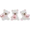 Generic 12 magneti calamite in resina per bomboniera ideali per bomboniere nascita laurea comunione cresima vari soggetti e animali (Orsetti Rosa 4,5cm)
