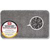 Astra Tappeto antisporco interno 75x130 cm - Zerbino lavabile antracite 100% cotone - Entra ASSORBENTE - Tappetino antiscivolo facile da pulire