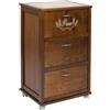 LIBEROSHOPPING.eu - LA TUA CASA IN UN CLIK Carrello in legno mobiletto con ante a ribalta e piano in ceramica (Noce)