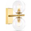 B·LED BARCELONA LED Applique da parete con doppia sfera in vetro CANTHA - 2 x G9