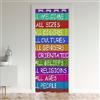 Loussiesd Tende per finestre a strisce colorate arcobaleno amore trattamenti per finestre bambini uomini donne armadio porta tenda per camera da letto soggiorno multicolore tema orgoglio 86 x 203