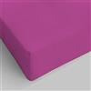 SpazioTessile - Lenzuolo con Angoli Matrimoniale Cotone Certificato Oeko-Tex, Lenzuola Matrimoniali Cotone con Elastico, Lenzuolo Sotto con Angoli, Made in Italy - 160x190 Angolo H25 cm, Fuxia