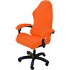 OQHAIR ergonomico Coprisedia da gaming Jacquard elasticizzato Rivestimento per sedia da gioco Antiscivolo antipolvere con 2 coperture per braccioli con cerniera -arancia