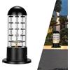 Chao Zan Luci palo Lampada esterno E27 Piazza Recinzione Colonna Piedistallo Lampione da giardino Luce Cancello Paletto Luce pilastro retrò Alluminio Impermeabile Patio terra lampioncino per vialetti (B)