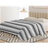BANZAII TEXTILE INNOVATOR ONLINE Banzaii Telo Copriletto Multiuso 250x250 cm, Copridivano Universale, Telo Arredo per Letto e Divano, Copritutto Resistente Iris Grigio