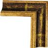 ITALIA CORNICI Maestri Artigiani - Cornice in legno da parete per Quadri tutte le misure, con Passepartout, Oro Argento Noce Azzurro (60 x 80 cm, BRUCIATA-ORO)