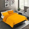 BANZAII TEXTILE INNOVATOR ONLINE Banzaii Set Copripiumino Singolo Microfibra Manopesca Double Face | Copripiumino 150x200 cm, Morbido Effetto Manopesca No Stiro con Federa Double Face, Giallo/Oro, Made in Italy