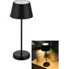 REV Lampada da tavolo a LED, senza fili, 38 cm, 2 W, con funzione dimmer touch e batteria agli ioni di litio da 4000 mAh (circa 7 ore di durata), in plastica, IP44, per interni ed esterni, colore: