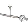 Sento Kit Bastone per Tende in Metallo 25mm Acciaio Inox Montaggio a Soffitto 160 cm GRACJA