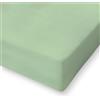 SpazioTessile - Lenzuolo con Angoli Matrimoniale Cotone Certificato Oeko-Tex, Lenzuola Matrimoniali Cotone con Elastico, Lenzuolo Sotto con Angoli, Made in Italy - 160x190 Angolo h25 cm, Verde Chiaro