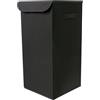 Box and beyond - Cesto portabiancheria - 30 x 30 x 60 cm - Tessuto nero - Coperchio - Maniglie - Conservazione, biancheria, vestiti - Bagno, Camera, Lavanderia - Stile semplice e pratico