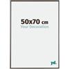 yd. Your Decoration - Cornice 50x70 cm - Antracite - Decorativa Parete in Plastica con Vetro in acryl - Antiriflesso - 50x70 Cornice - Evry