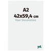 yd. Your Decoration - Cornice A2 42x59.4 cm - Bianco Lucente - Cornice Decorativa Parete in Plastica con Vetro in acryl - Antiriflesso - A2 42x59.4 Cornice - Evry