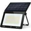 081 Store Faro LED Esterno con Pannello Solare 400W 170 LED, Faretto Solare con Crepuscolare IP67 15.000LM