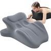 LLNWYGEB Cuscino per Coppie a 27° per intimità e Supporto, Angolo di 27°, Cuscino per Coppie Sweet Spot, Cuneo in Memory Foam, Cuscino ergonomico per Coppie,Grigio