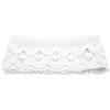 Cyrank Nastro di pizzo, 9,1 m, bianco, largo 10 cm, in cotone, vintage, all'uncinetto, decorazione floreale per fai da te