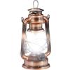 Relaxdays Lanterna LED, Lampada Decorativa retrò per Finestre o da Giardino, a Batteria, Bronzo