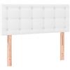 vidaXL Testiera Bianca a LED 80x5x78/88 cm in Similpelle