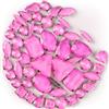 Brillabenny 50 Pietre CASTONI Strass da Cucire Cristallo Vetro Mix CABOCHON Stone Claw DECORI Gioielli Bijoux Abito Scarpe (Rose)