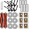 Generic Kit di accessori di ricambio compatibile con Xiaomi Robot Vacuum 5, 5 Pro, pezzi di ricambio, include 2 spazzole principali, 6 spazzole laterali, 6 filtri HEPA, 6 panni per mocio, 6 sacchetti per la