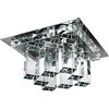 VR VETRINEINRETE Vetrineinrete® Incasso quadrato in vetro e specchio applique soffitto faretto g4 12v portafaretto luce 19610 camera da letto soggiorno