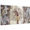murando - Quadro Gustav Klimt 120x40 cm 1 Pezzo - Stampa su Tela Strutturata XXL Grande - Quadri Moderni Soggiorno Grandi - Stampe da Parete Murale Arte Moderno Pittura - Astratto