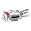 Zanetti - Pietra Rara, Set di 2 Padelle Antiaderenti, Diametro 24 cm e 28 cm, Manico Soft Touch, Colore Grigio, Made in Italy
