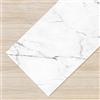 IlGruppone Tappeto Cucina Antiscivolo Made in Italy Passatoia Antimacchia Multiuso Corridoio Soggiorno Lavabile in Lavatrice - 50x350 - Marmo White
