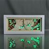 Zhongkaihua Dr.Stone Anime Scultura di Carta Lampada da Tavolo Ishigami Senkuu Creativo 3D Carving LED Light Box RGB 7 Cambia Colore Telecomando