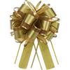 QUARKZMAN 5pz 15cm Fiocchi Regalo Tirante Grande in Organza Fiocco Confezioni Regalo Nastro per Cesti Auto Matrimonio Regali Fiocco di Natale, Oro