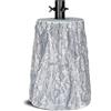 IlGruppone Base Tronco Decorativa per Albero di Natale - Finto Ceppo Effetto Legno, Supporto Albero Ø 3,5 cm - Disponibile in 2 Misure (H 32,5 cm e H 39,5 cm) - Colori Grigio o Marrone - 39.90 cm - Grigio