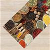 IlGruppone Tappeto Cucina Antiscivolo Made in Italy Passatoia Antimacchia Lavabile in Lavatrice Multiuso Corridoio Soggiorno - 50x250 - Spezie semini