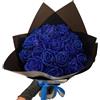 RePaLy, Bouquet di rose glitterate artificiali, bouquet fai da te, bouquet di rose finte lucide, regalo d'amore, con glitter rosa, bouquet fai da te, regalo per San Valentino (colore blu, 10 pezzi)