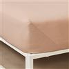 BASSETTI Lenzuola Piazza e Mezza, Lenzuolo Sotto Con Angoli 125x200 cm - 100% Cotone, Made in Italy - Col. Corda 4P