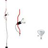 Flos Parentesi Lampada Sospensione Rosso LAMPADINA LED INCLUSA