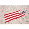 IlGruppone Telo Mare in Morbida Spugna Jacquard Antisabbia Spiaggia Piscina 380 Gr 100% Pregiato Cotone Egiziano - YachtRosso