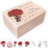 Creative Deco Personalizzata Idee Regalo San Valentino per lei/lui | Il tuo Testo Scatola Regalo di Legno | Personalizzato Scatola dei Ricordi | Per Donna, Uomo e Coppie | Stampa a colori