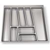 SOTECH ORGA-BOX® II Inserto Portaposate per Nobilia Cassetto da 60 (462 x 505 mm) Grigio argento