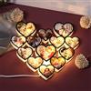 Certykllp Personalizzato Multi-Cuore Foto Collage Lampada da parete LED Luce Notturna Decorazione Personalizzata Cuore Collage Cornici Regali per Copie Amici Famiglia Personalizzata Foto Acrilica Applique
