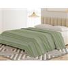 BANZAII TEXTILE INNOVATOR ONLINE Banzaii Telo Copriletto Multiuso 210x250 cm, Copridivano Universale, Telo Arredo per Letto e Divano, Copritutto Resistente Irene Verde