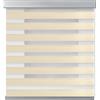 PARAMAISON Tenda a Rullo con Cassonetto per Interni Giorno e Notte, Struttura in Alluminio, Catenella, Tenda Doppia Posizione e Luminosità Variabile | 200x300 Beige/Acciaio