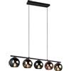 meineWunschleuchte Lampada a sospensione con sfere di vetro a specchio colorate, larghezza 83 cm