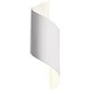 vetrinein rete Vetrineinrete® Applique moderno a spirale da parete doppia emissione di luce up e down 1 portalampada g9 in alluminio per interni (Bianco) F31