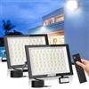 Bellanny Faretto LED da Esterno con Sensore di Movimento 150W 15000LM Faro Proiettori Led - 2Pcs 6500K Bianca Fredda Luci di Sicurezza, IP65 Impermeabile Lampade da parete per Garage Cortile Giardino