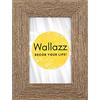 Wallazz Cornice Portafoto in MDF - Made in Italy - Vetro Sintetico Infrangibile Crilex - Disponibile in Diverse Varianti - Design Italiano e Qualità Artigianale, 40x60cm Rovere Grigio
