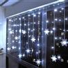 WxiaoD Tende luminose a LED Fiocco di Neve Tenda Luce Ghirlande Luminose Tende Interni Esterni 8 Modalità di Natale Decorazione Party Giardino Finestra Serata (Bianco Freddo, 4m 96LED)