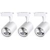 Generic Faretti Led Soffitto,LED Track Light Faretto LED da binario AC175-265V 12W 20W 30W 40W Bianco caldo Freddo Materiale ABS Chip COB Interno Esterno(Cool White,Only Lamp 3PCS White,40W)